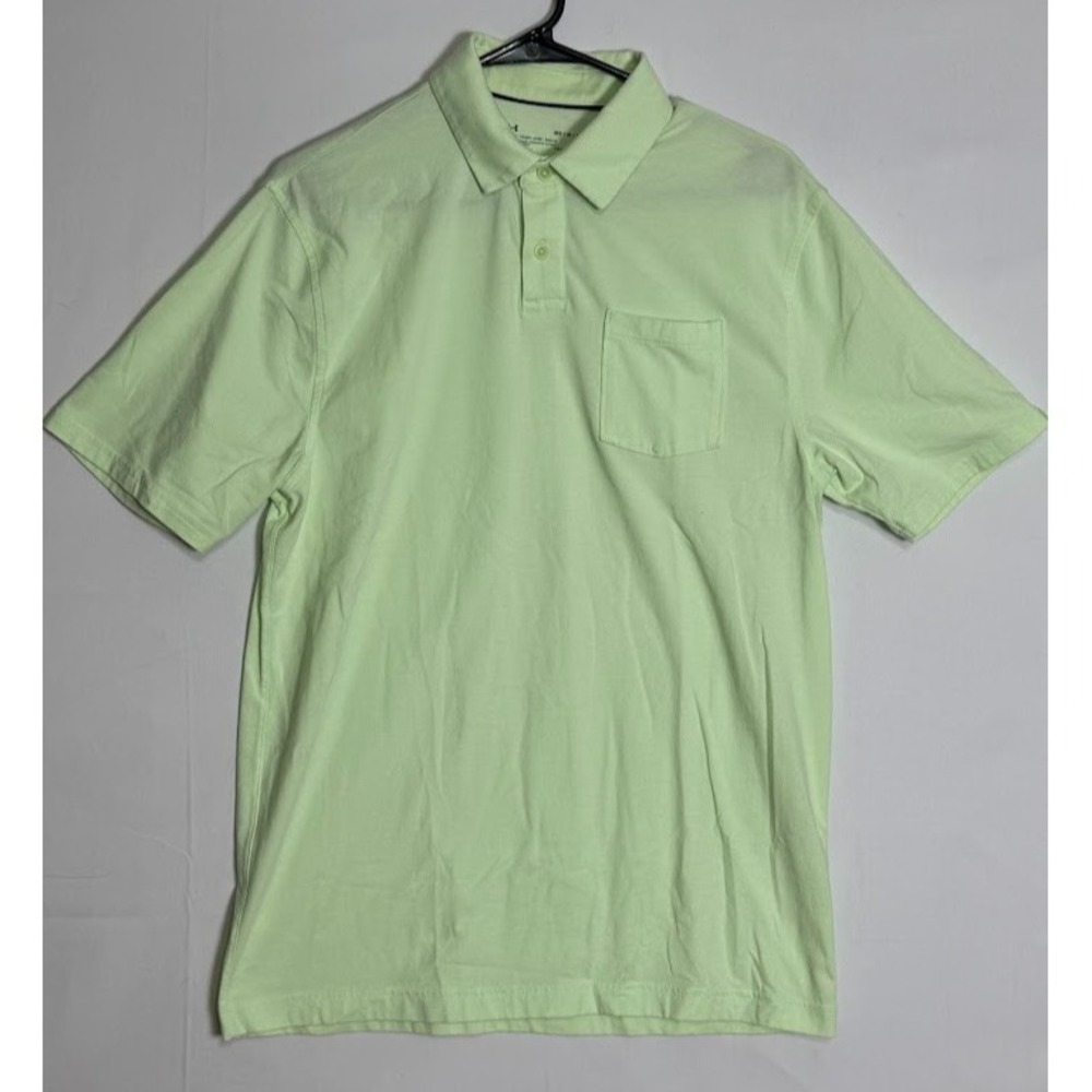 Under Armour HeatGear Polo Shirt Mens M Green Golf Athletic Loose Fit Stretch